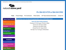 Tablet Screenshot of naturalstoneyard.ie